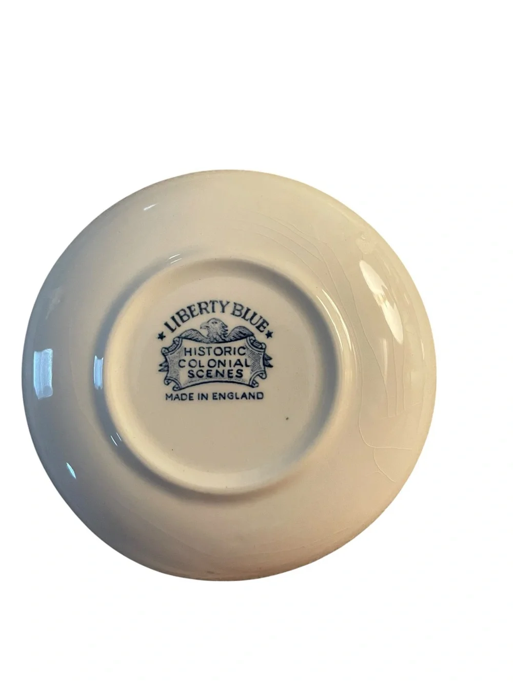 Vintage Liberty Blue Tavern Coaster Staffordshire